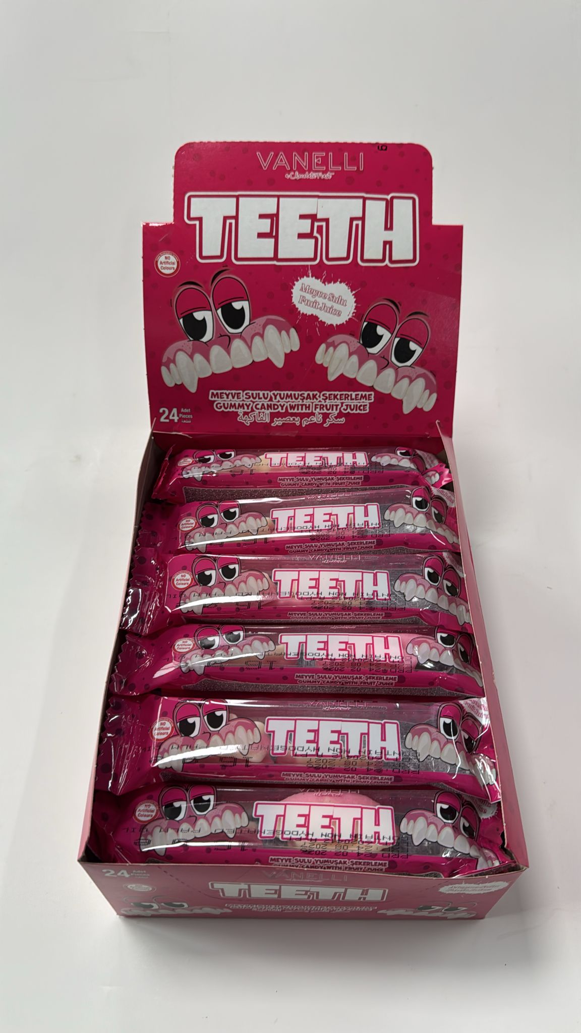 Vanelli Jelly Teeth 16 gr 12X24 adet